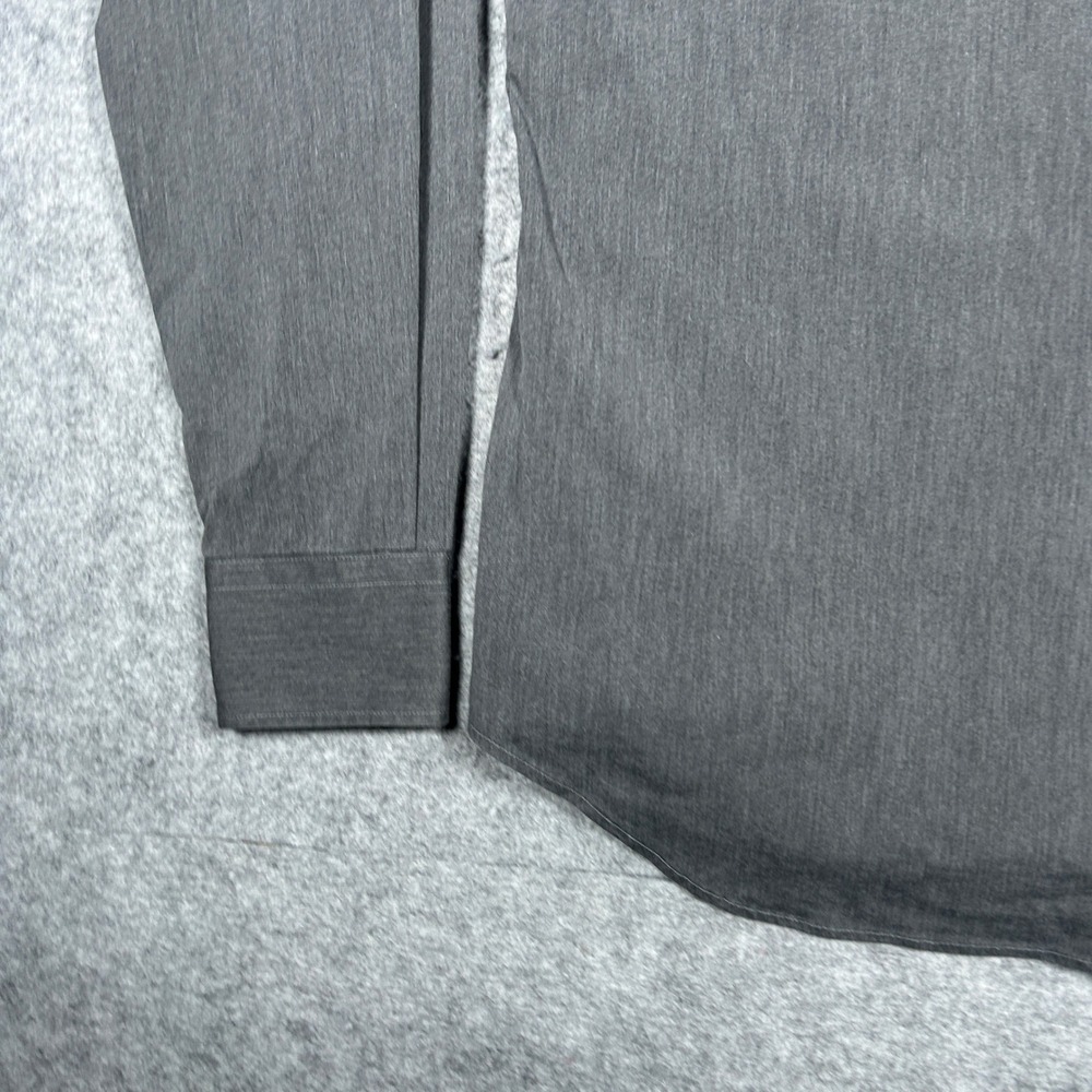 Prada Button Up Shirt Mens 41/16 Gray Long Sleeve‎ Made In Italy Luxury Designer - Picture 13 of 15